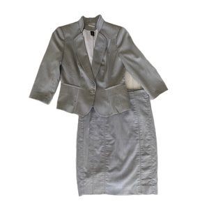 White House Black Market Grey Suit